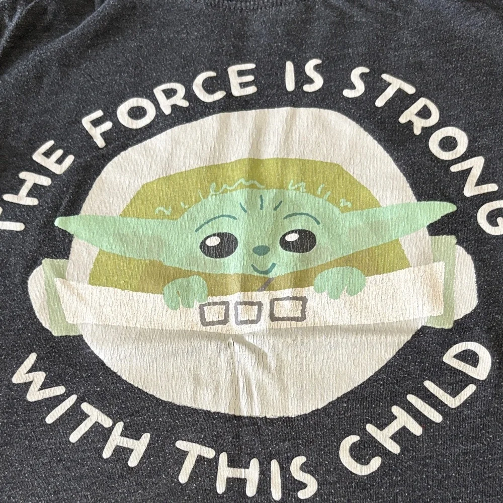 Charcoal Kids Graphic Tee - The Force is Strong